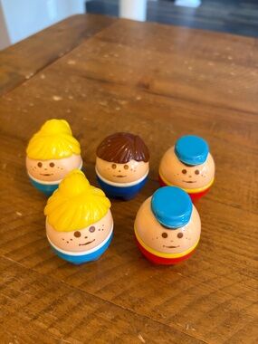 Lot of 5 Vintage 1980s Little Tikes Chunky Toddle Tots as is